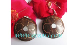 Mahogany Wood Earring Natural Design